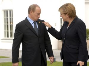 Путин Меркел Крим